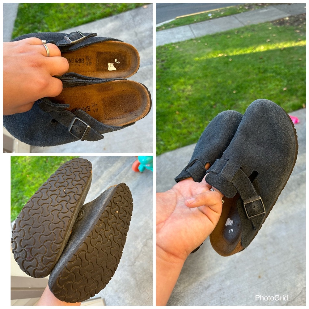 Navy blue Birkenstocks size 41